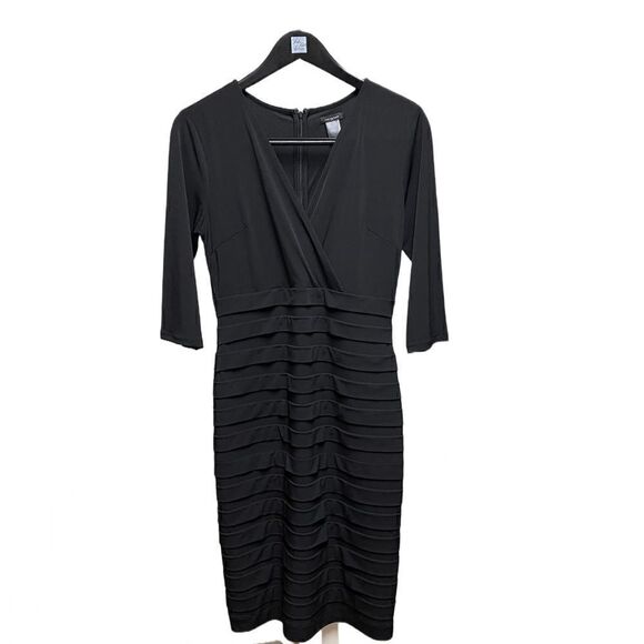 🌟80% OFF🌟NEW🌟 Ann Taylor Half Sleeve Black Dress Size 4 - Picture 1 of 2